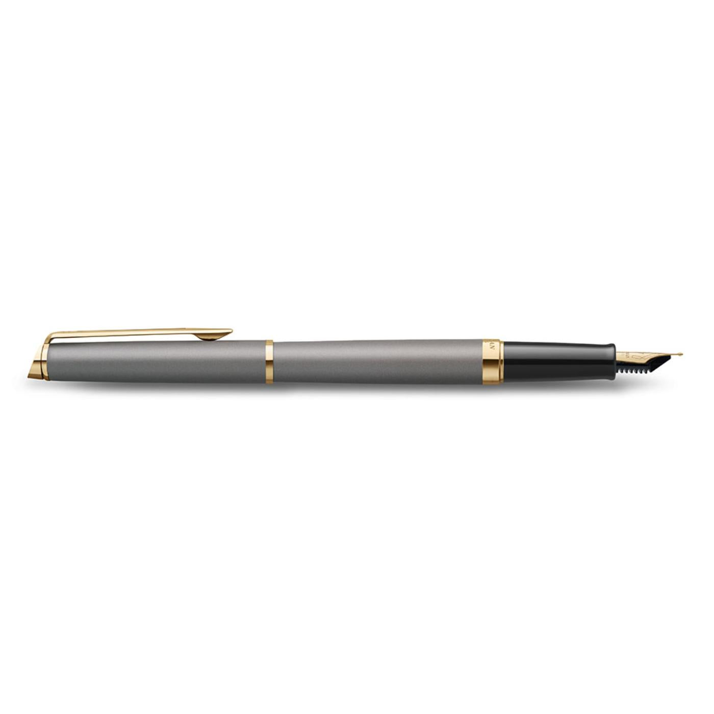 Waterman Hemisphere Metallic Grey With Gold Trim Fountain Pen