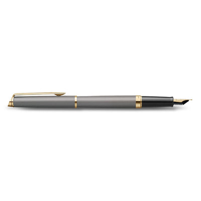 Waterman Hemisphere Metallic Grey With Gold Trim Fountain Pen