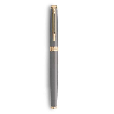 Waterman Hemisphere Metallic Grey With Gold Trim Fountain Pen