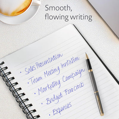 Waterman Hemisphere Metallic Grey With Gold Trim Rollerball Pen