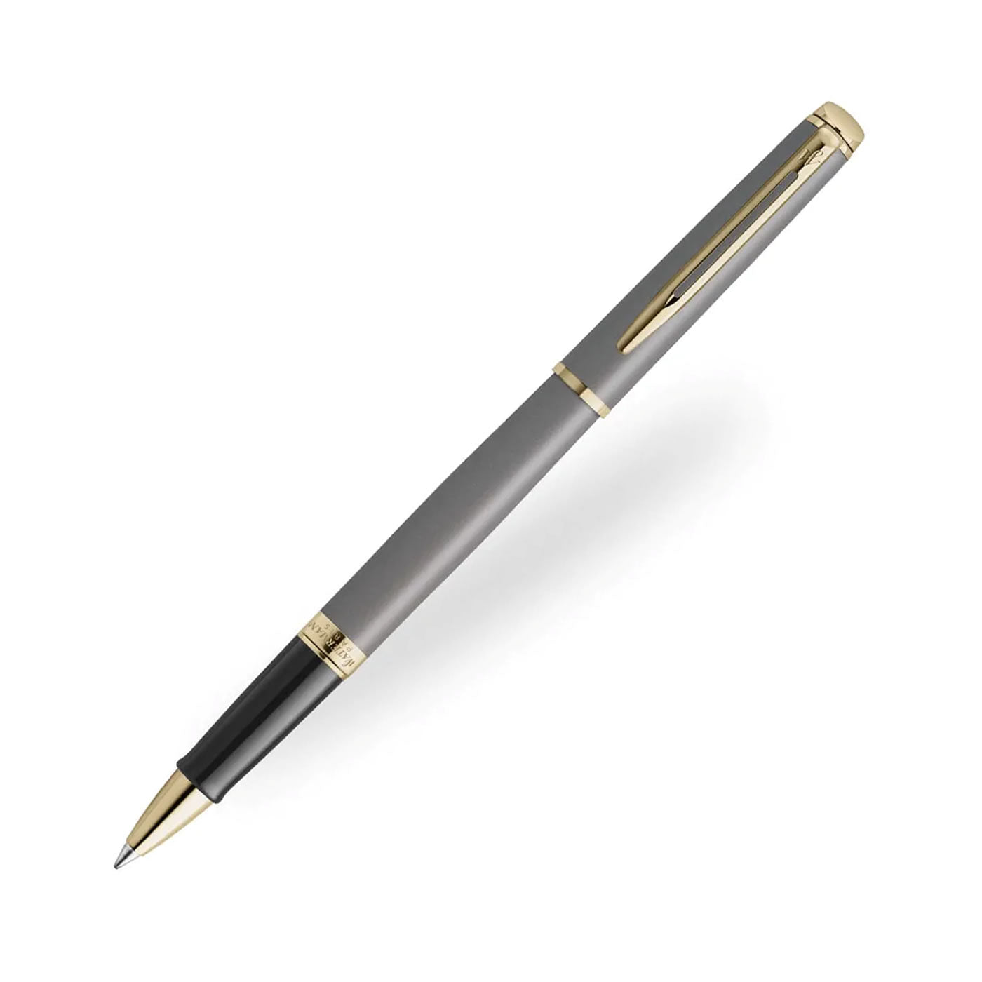 Waterman Hemisphere Metallic Grey With Gold Trim Rollerball Pen