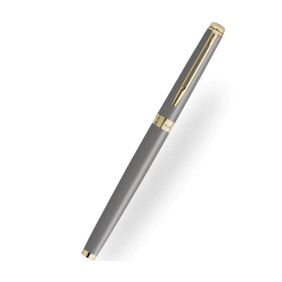Waterman Hemisphere Metallic Grey With Gold Trim Rollerball Pen