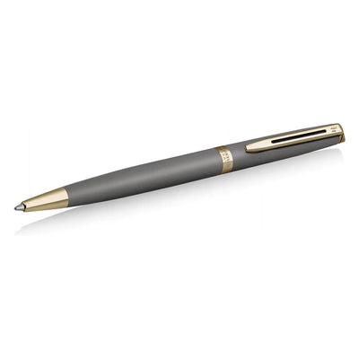 Waterman Hemisphere Metallic Grey With Gold Trim Ballpoint Pen