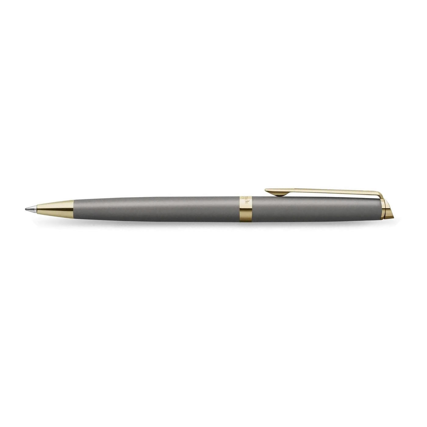 Waterman Hemisphere Metallic Grey With Gold Trim Ballpoint Pen