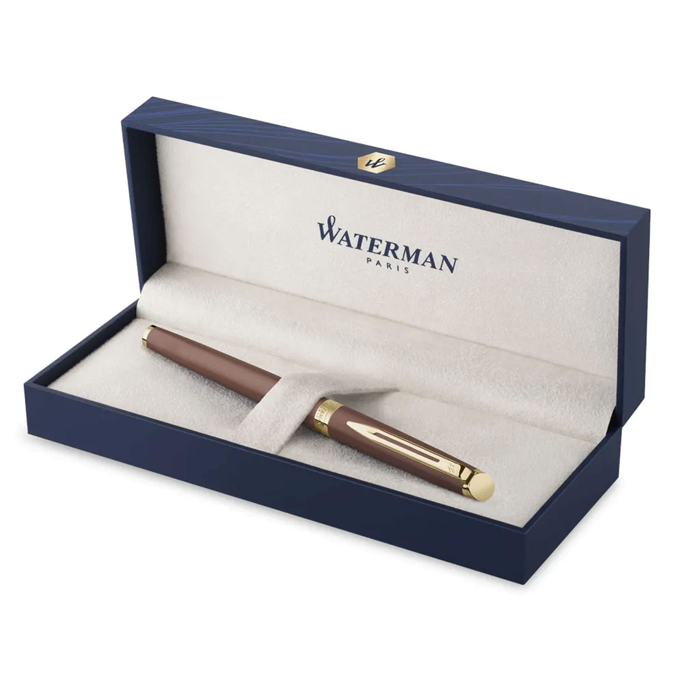 Waterman Hemisphere Metallic Copper With Gold Trim Rollerball Pen