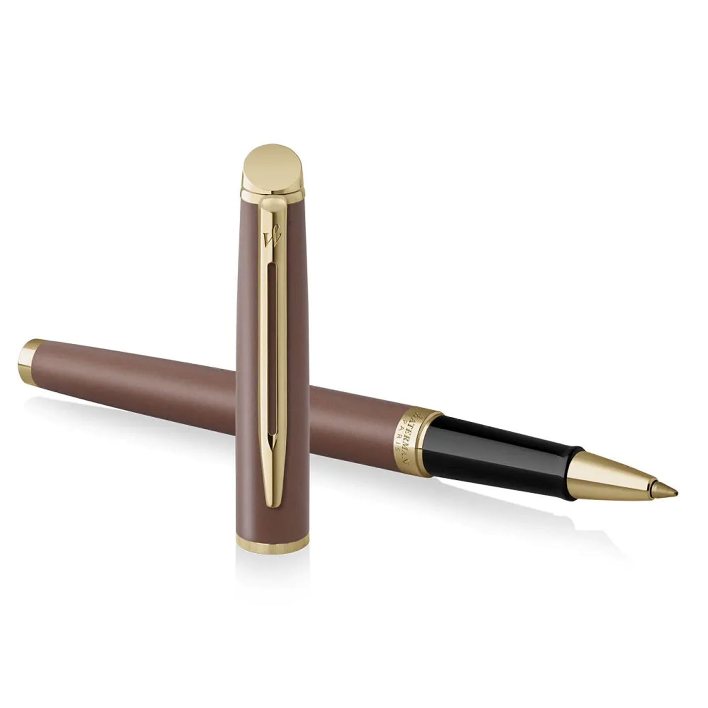 Waterman Hemisphere Metallic Copper With Gold Trim Rollerball Pen