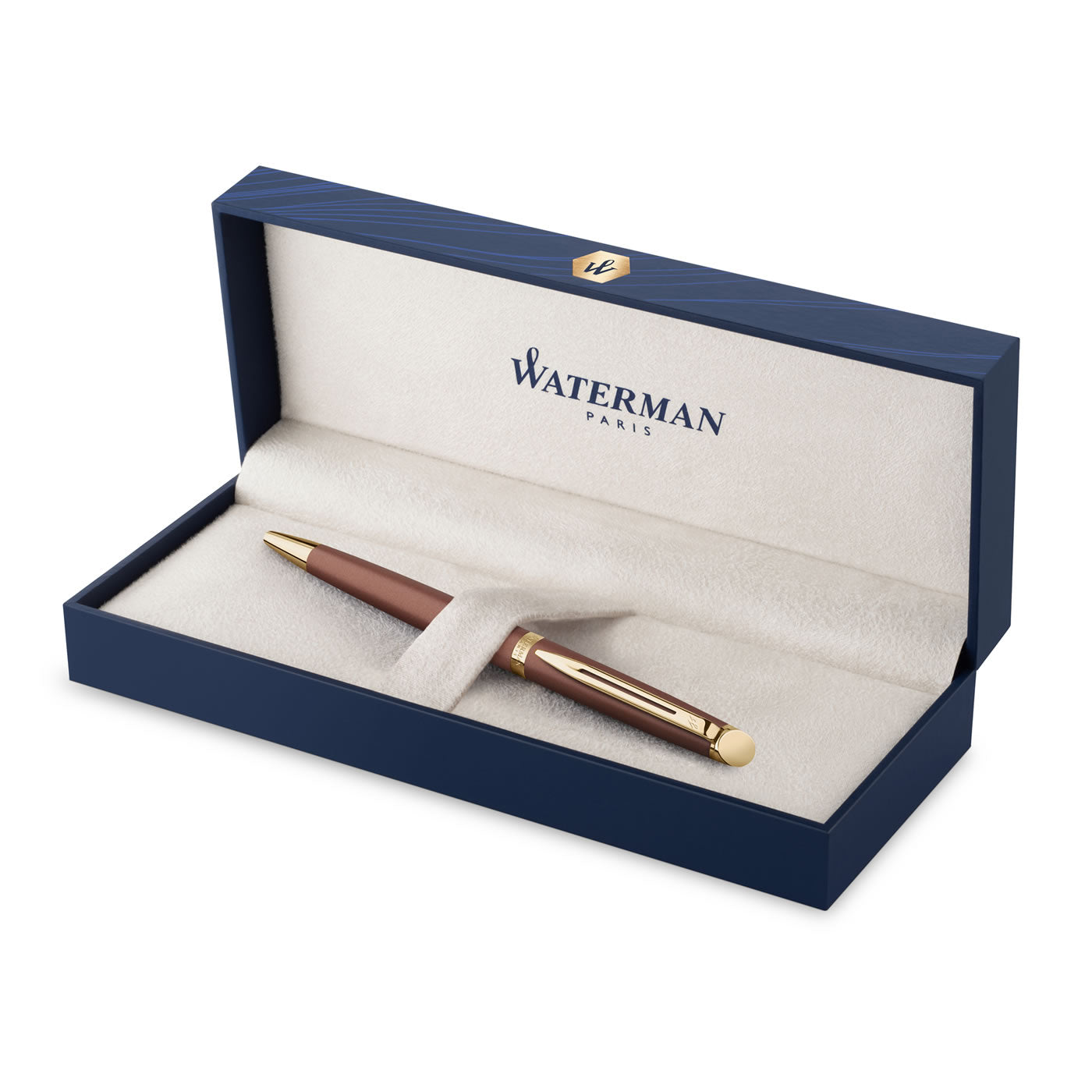 Waterman Hemisphere Metallic Copper With Gold Trim Ballpoint Pen