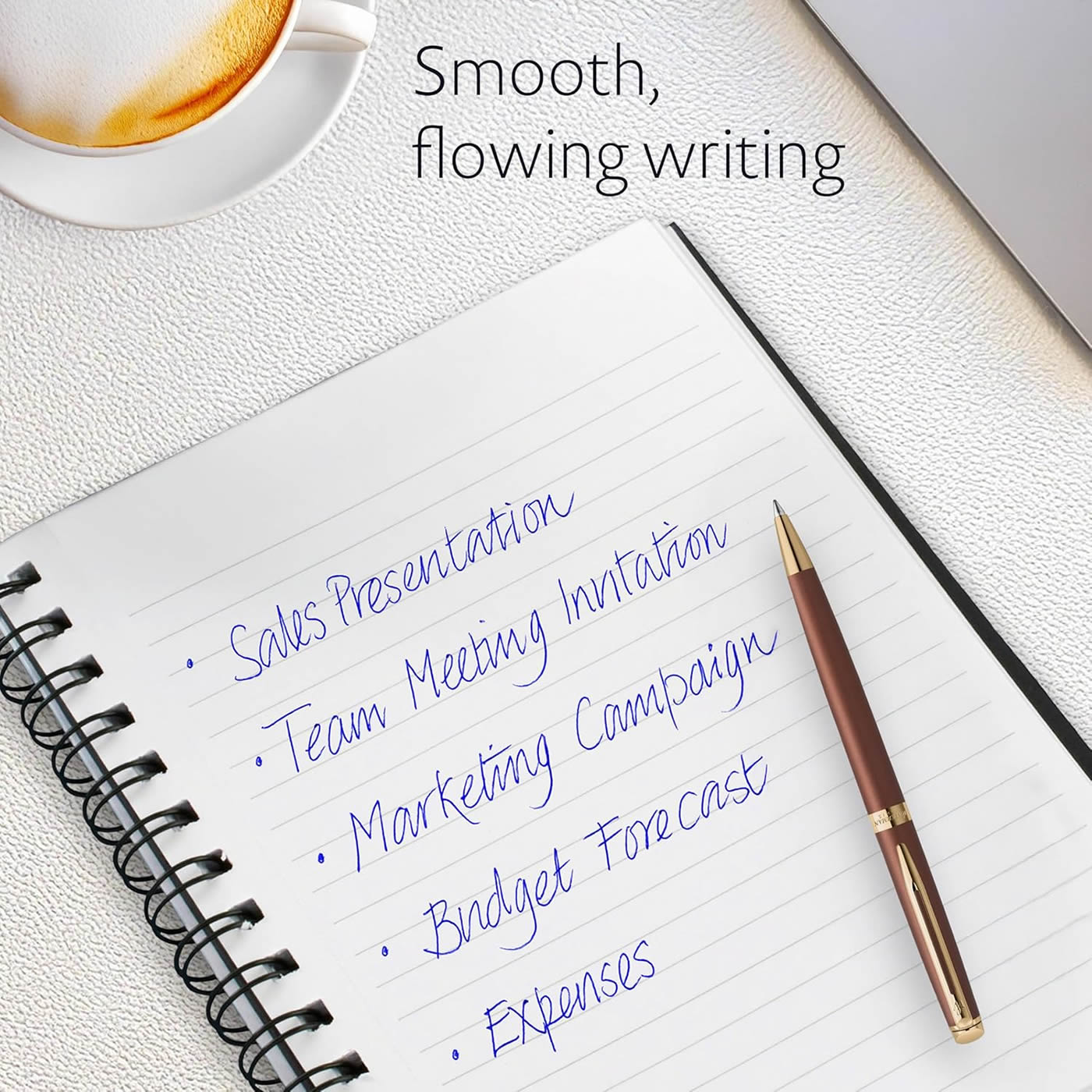 Waterman Hemisphere Metallic Copper With Gold Trim Ballpoint Pen