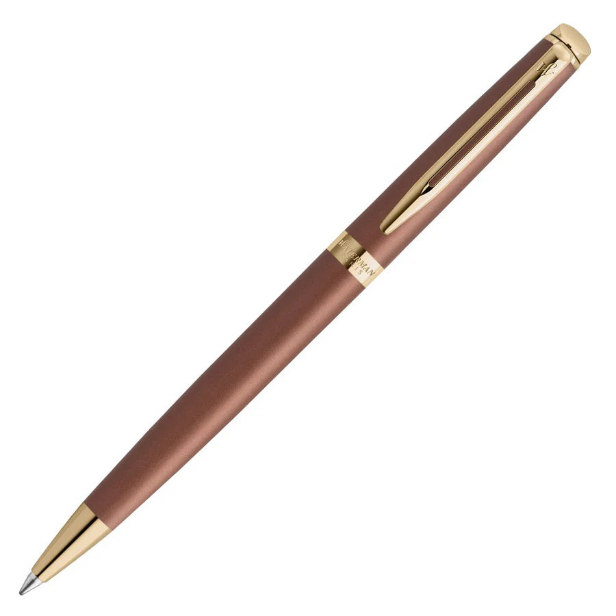 Waterman Hemisphere Metallic Copper With Gold Trim Ballpoint Pen