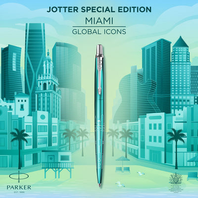 Parker Jotter Special Edition Global Icons: Miami Turquiose