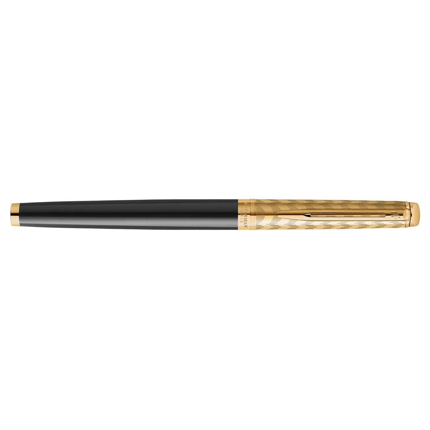 Waterman Waterman Hemisphere Deluxe Opera Collection Black Gold Trim Fountain Pen - Medium