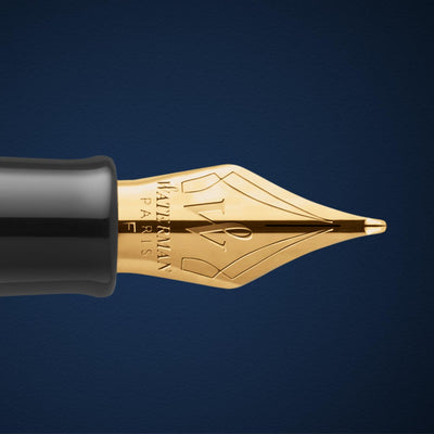 Waterman Waterman Hemisphere Deluxe Opera Collection Black Gold Trim Fountain Pen - Medium