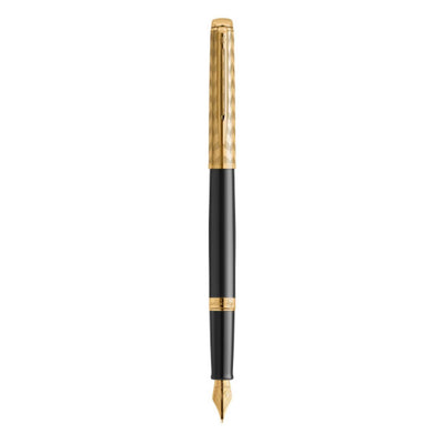 Waterman Waterman Hemisphere Deluxe Opera Collection Black Gold Trim Fountain Pen - Medium
