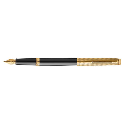 Waterman Waterman Hemisphere Deluxe Opera Collection Black Gold Trim Fountain Pen - Medium