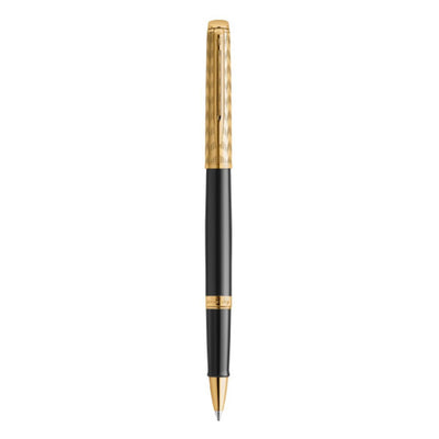 Waterman Waterman Hemisphere Deluxe Opera Collection Black Gold Trim Rollerball Pen