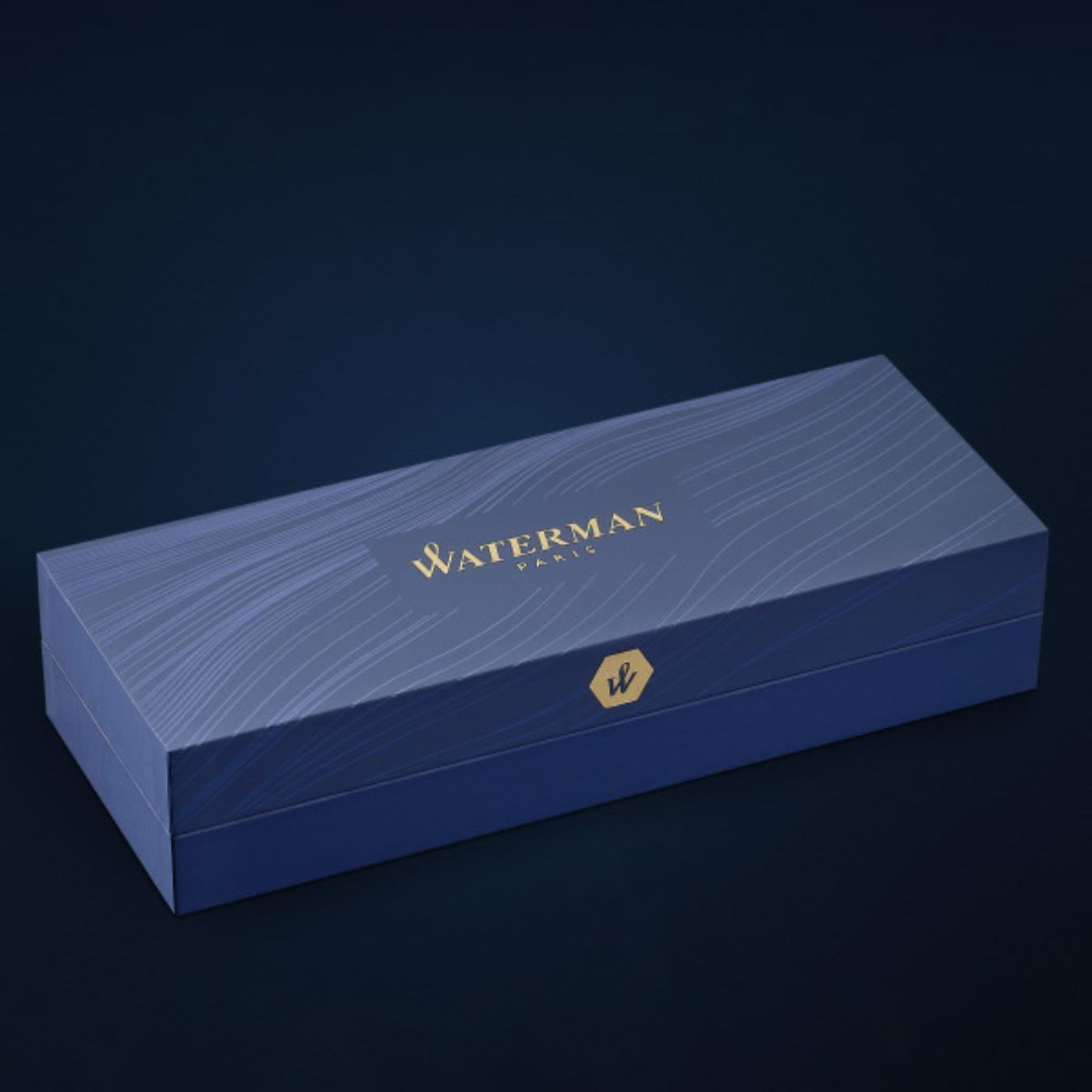 Waterman Waterman Hemisphere Deluxe Opera Collection Black Gold Trim Rollerball Pen