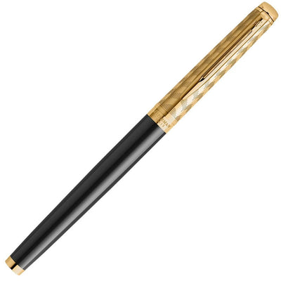 Waterman Waterman Hemisphere Deluxe Opera Collection Black Gold Trim Rollerball Pen