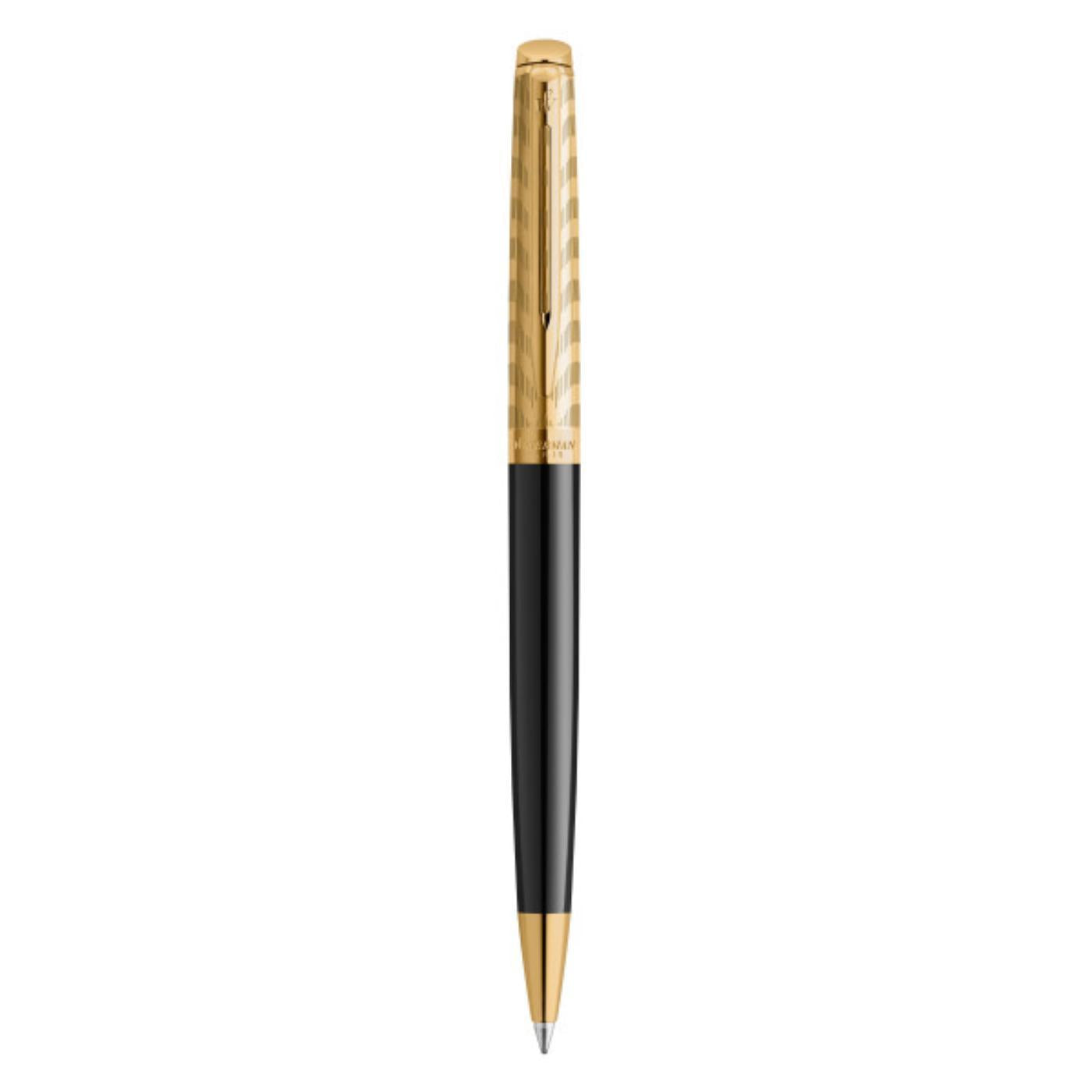 Waterman Hemisphere Deluxe Opera Collection Black Gold Trim Ballpoint Pen
