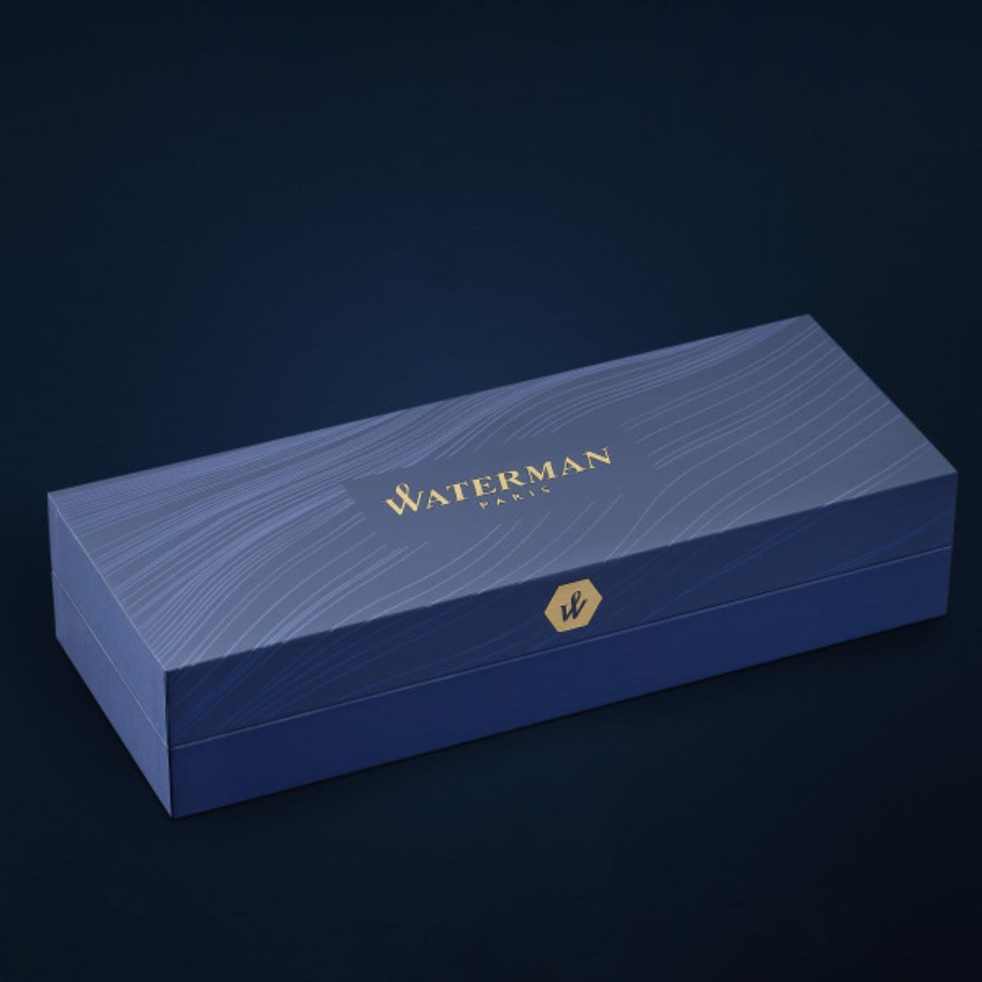 Waterman Hemisphere Deluxe Opera Collection Black Gold Trim Ballpoint Pen