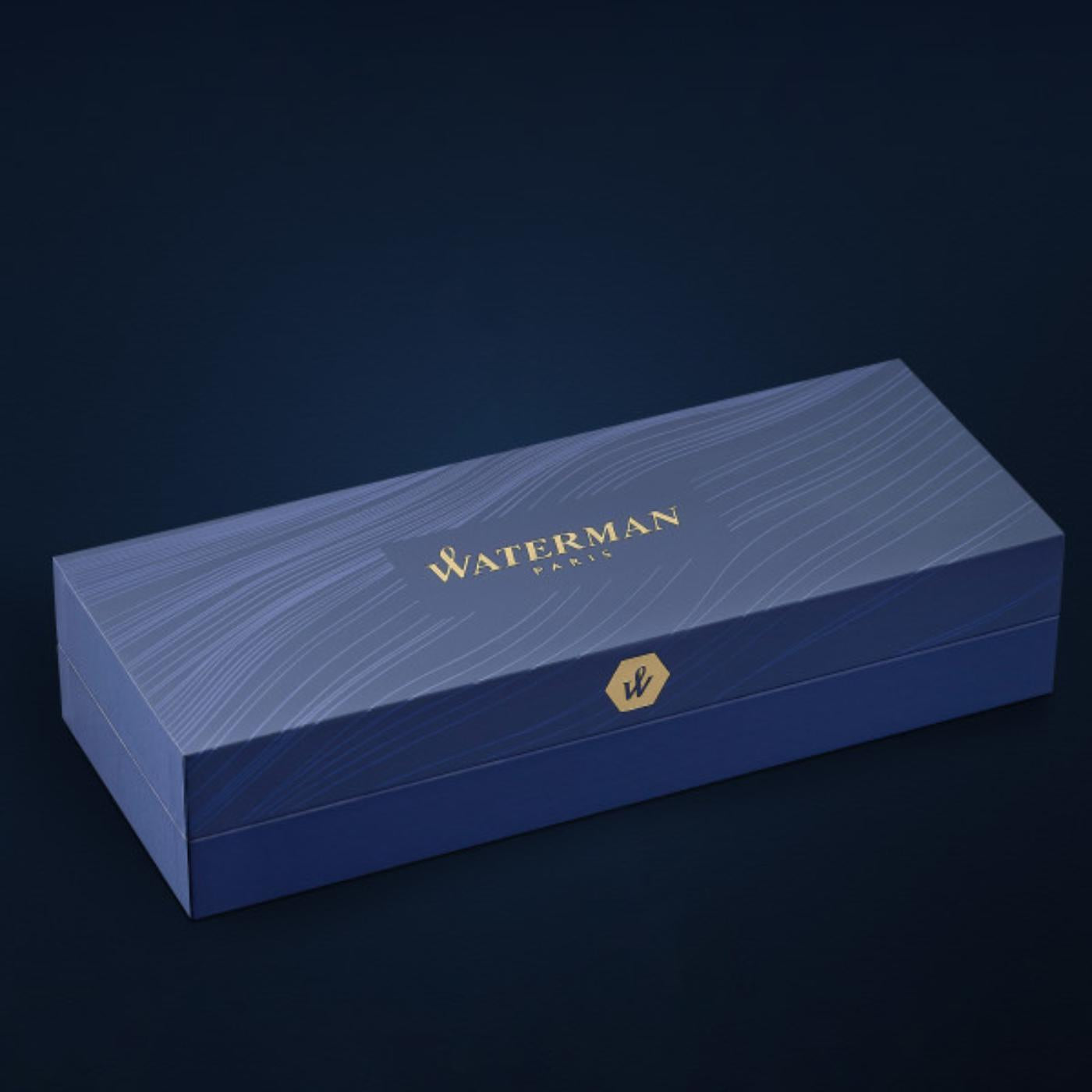 Waterman Expert Deluxe Opera Collection Black Gold Trim Rollerball Pen