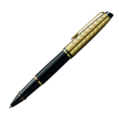 Waterman Expert Deluxe Opera Collection Black Gold Trim Rollerball Pen