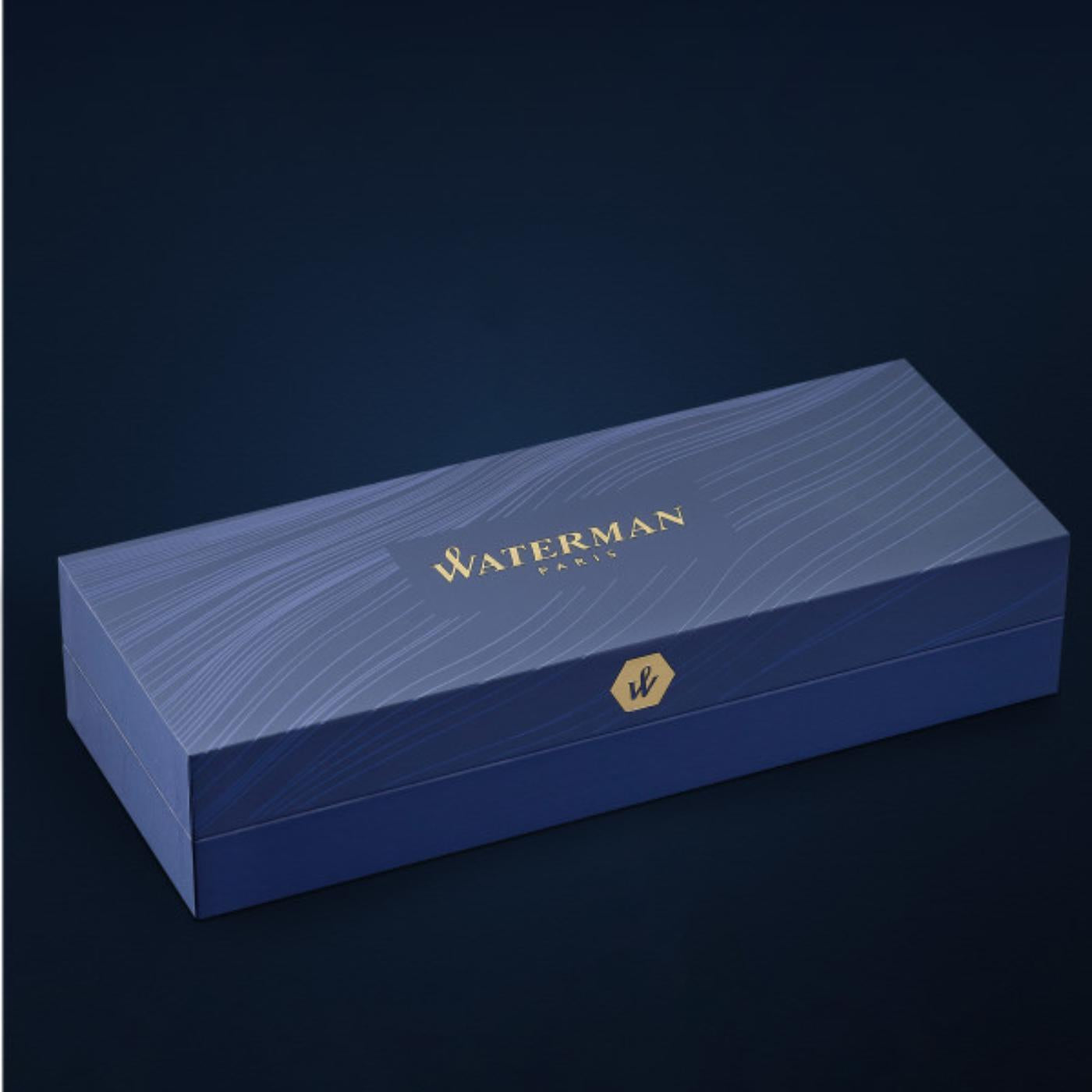 Waterman Expert Deluxe Opera Collection Black Gold Trim Ballpoint Pen