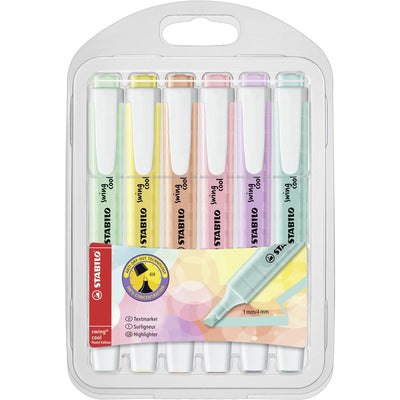 STABILO Swing Cool Pastel Highlighters - Pack of 6