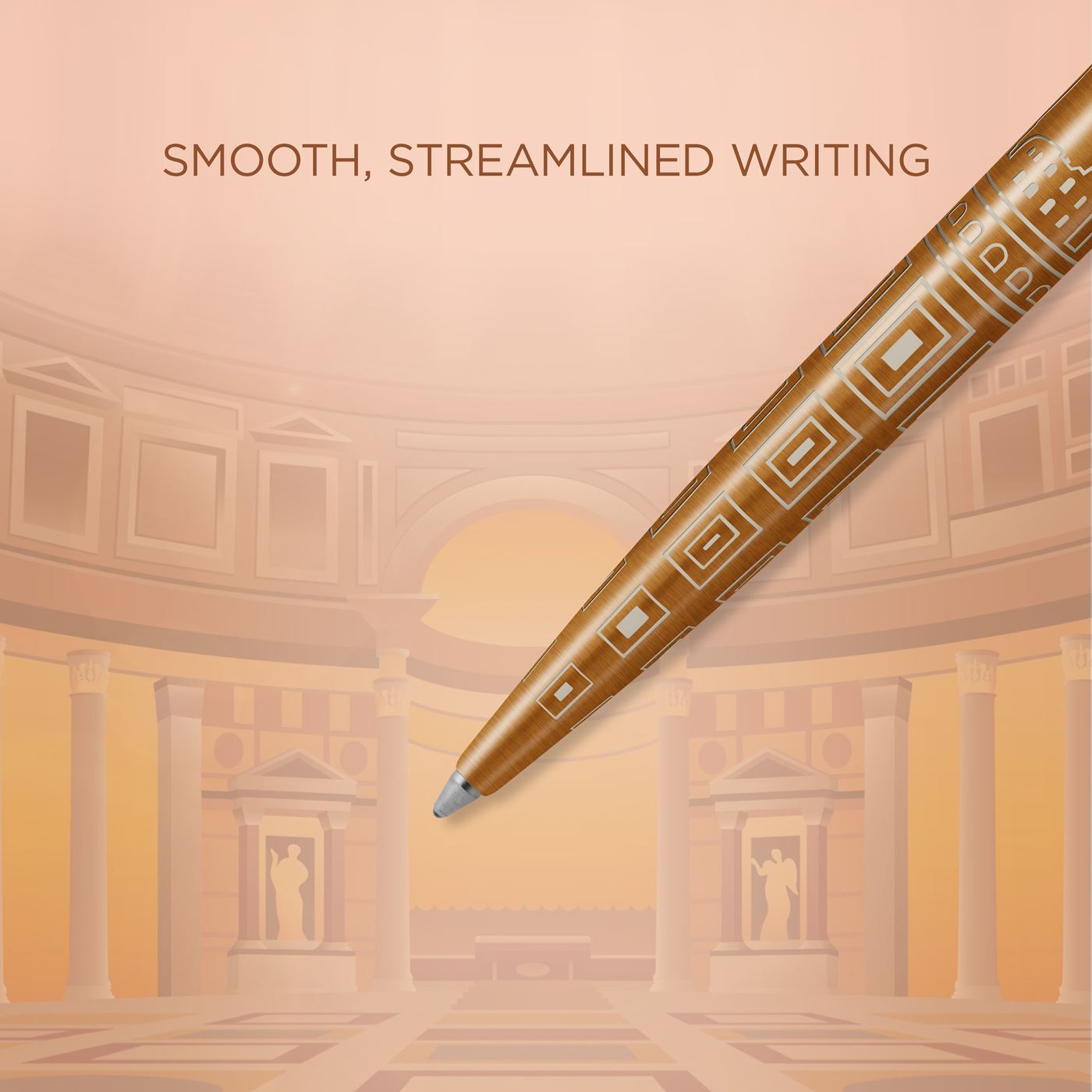 Schmalz® Parker Jotter Rome Edizione Speciale – Penna A Sfera Incisa Laser, Mina Blu, Confezione Regalo Di Lusso