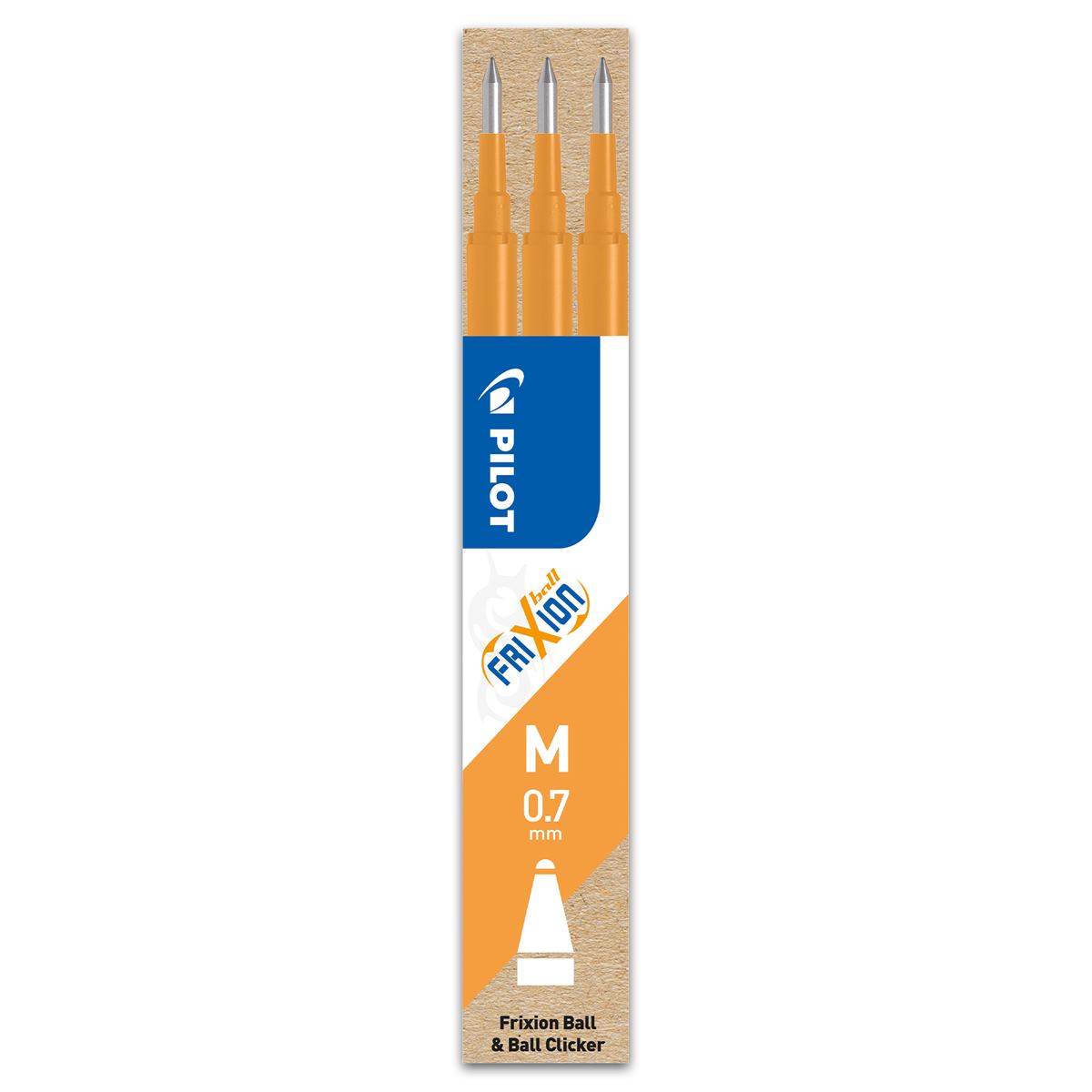 Pilot Refill for FriXion/FriXion Clicker Erasable Rollerball 0.7mm - Pack of 3