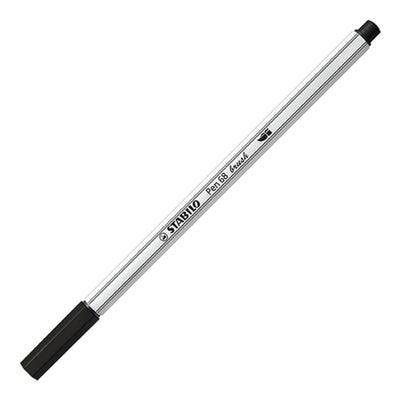 STABILO Pen 68 Brush Arty Fibre-tip Pens - Pack of 12