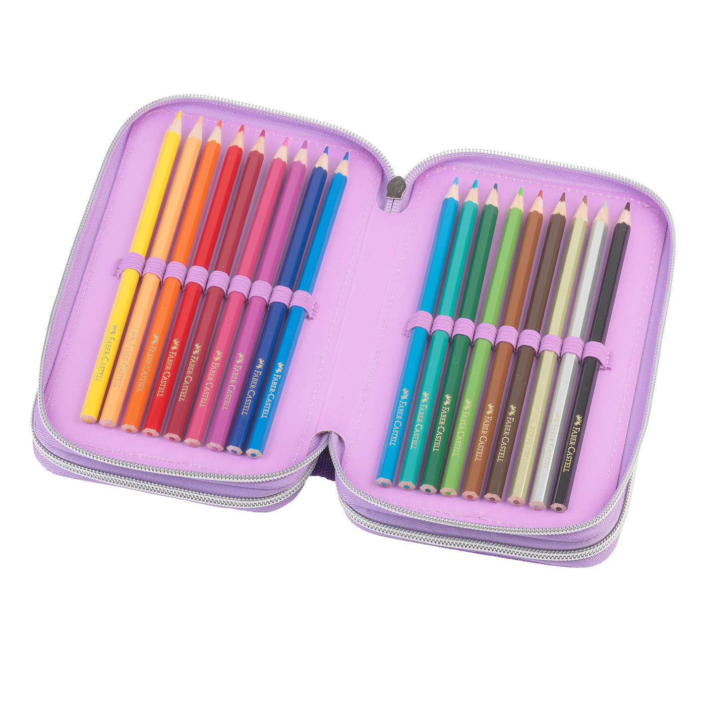 Faber-Castell Triple Decker Pencil Case with 3 Zips - Unicorn Edition