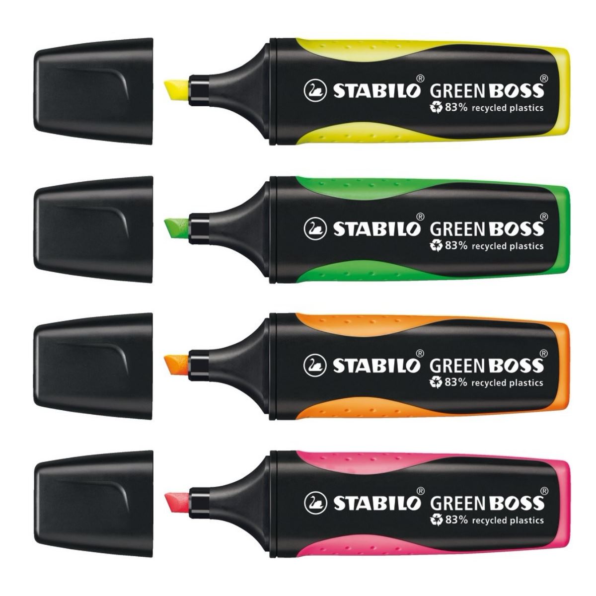 STABILO GREEN BOSS Highlighters - Pack of 4