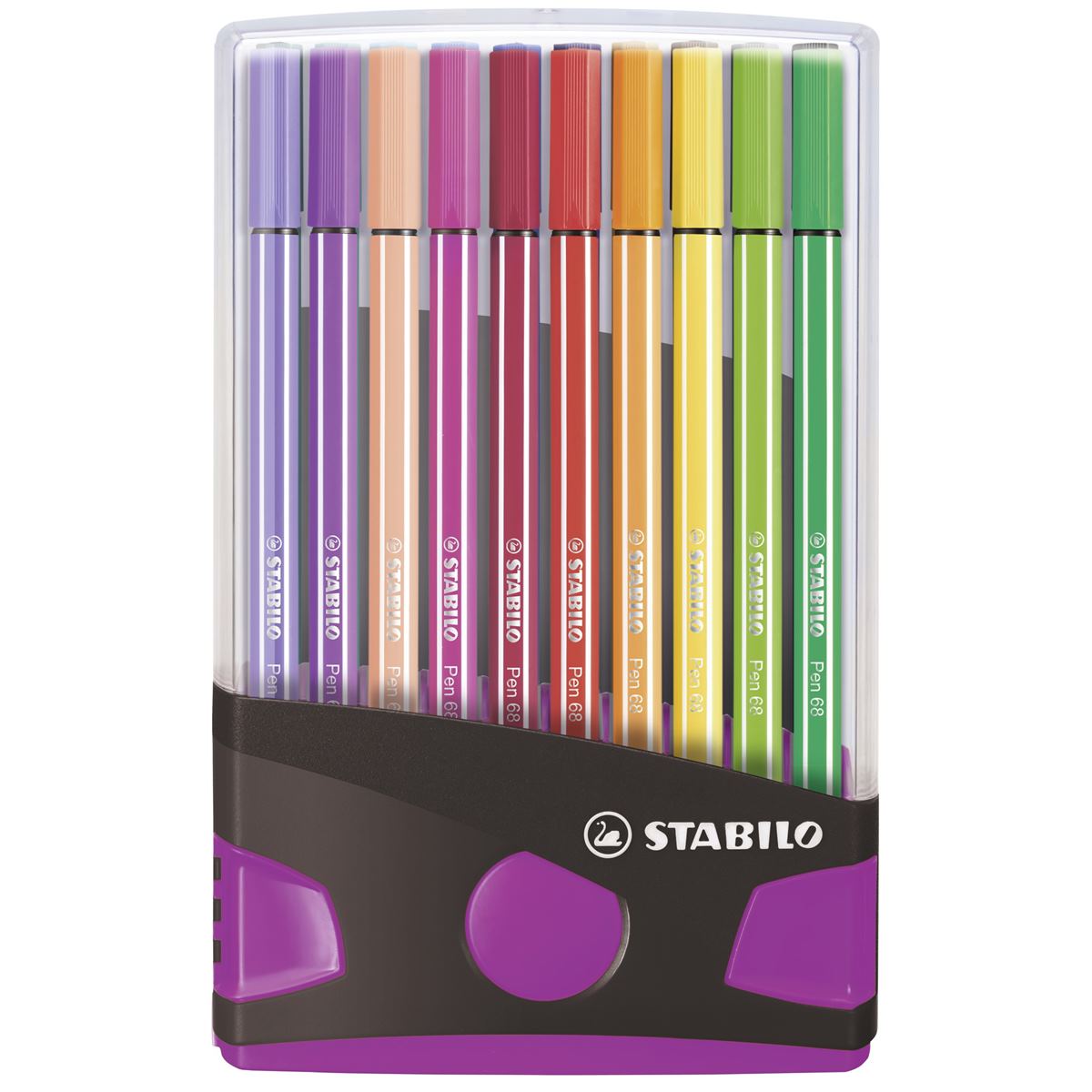 Stabiloc Pin STABILO Pen 68 Premium Felt Tip Pens - Colorparade - Pack of 20 ...