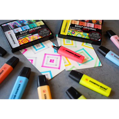 STABILO BOSS ORIGINAL ARTY Highlighters - Cool Colours - Pack of 5