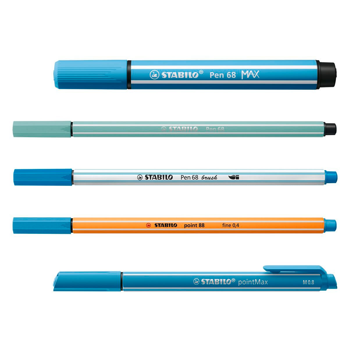 STABILO ARTY Fibre-tip Pen Set - Pen 68 MAX, Pen 68, Pen 68 Brush