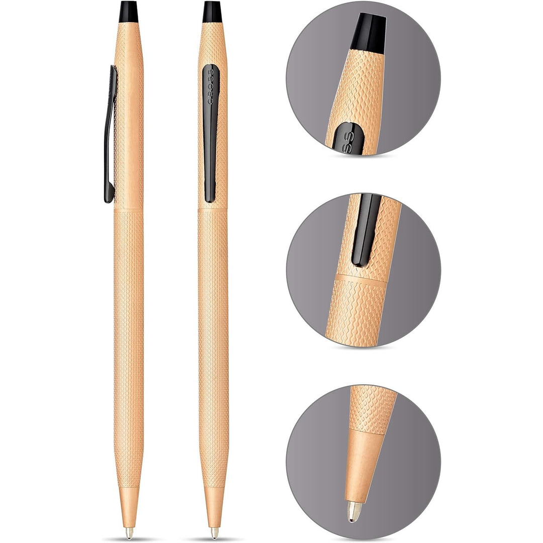Cross Classic Century Brushed Rose Gold Ballpoint Pen Executive