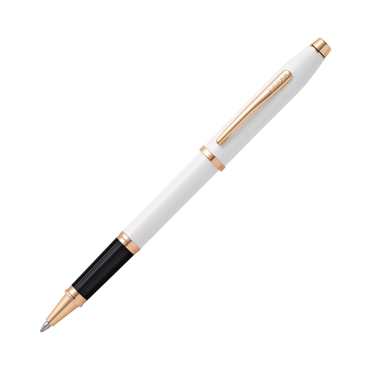 Cross Century II Pearlescent White & Rose Gold Rollerball Pen