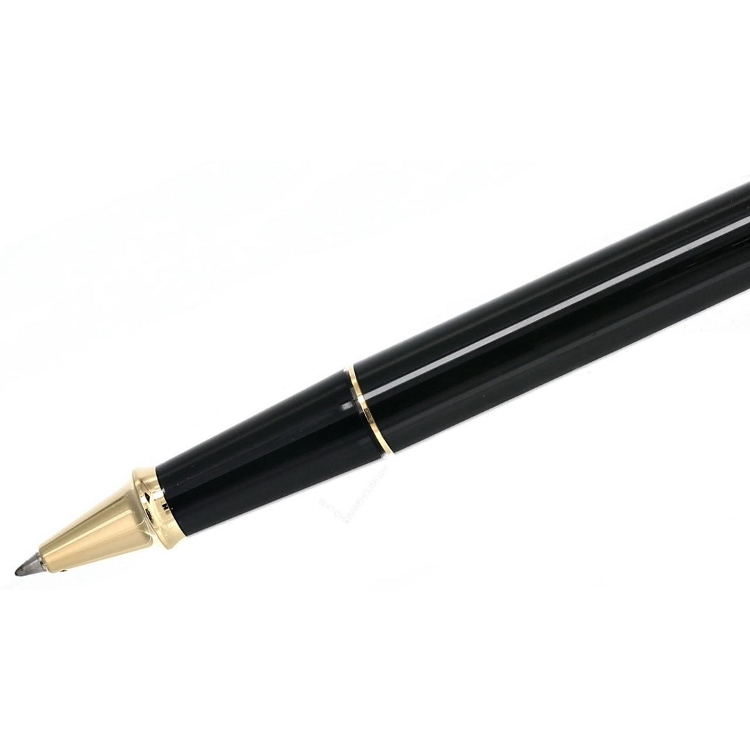 Stylo Roller Cross Townsend Laque Noire - Plaqué Or 18 Carats, Occasion, Prestige