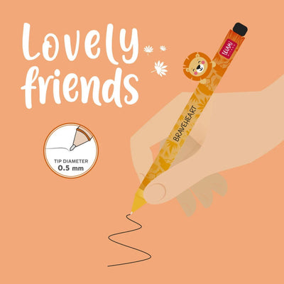 Legami Lovely Friends Gel Pen - Lion