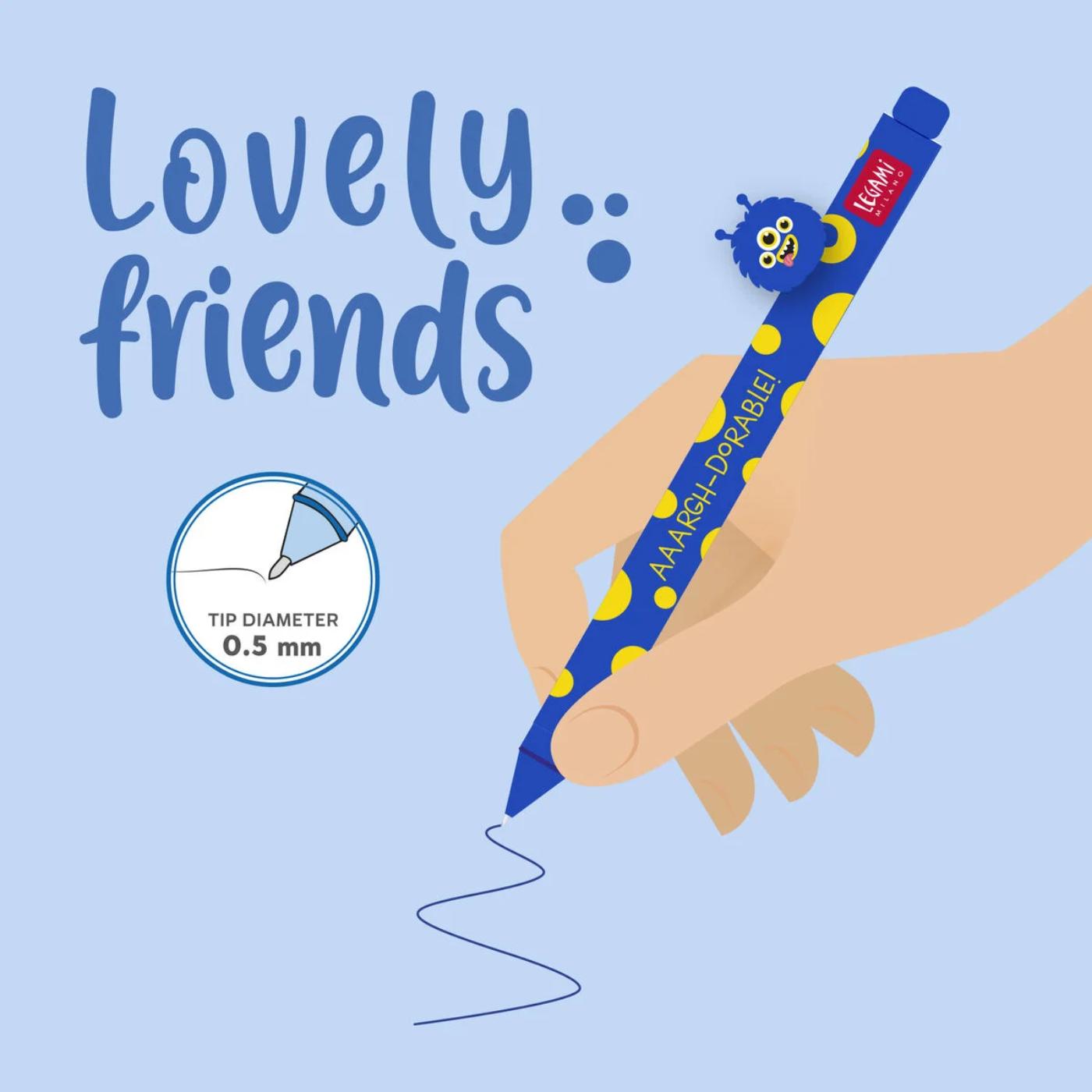 Legami Lovely Friends Gel Pen - Monster