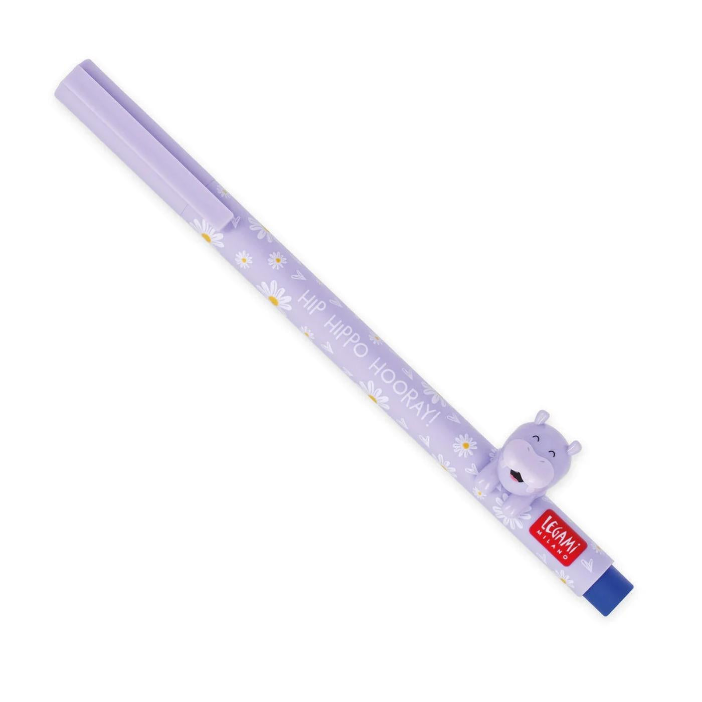 Legami Lovely Friends Gel Pen - Hippo