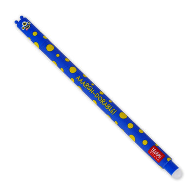 Legami Blue Erasable Gel Pen - Monster
