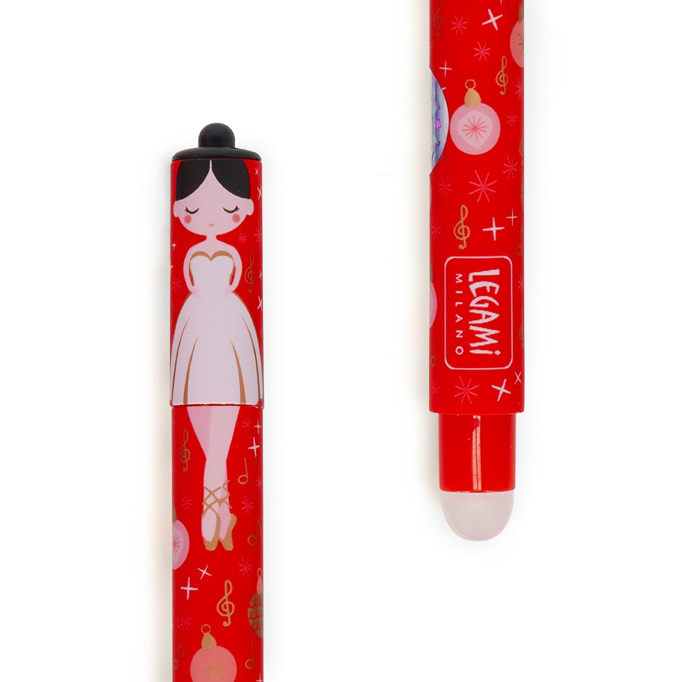 Legami Set of 3 Erasable Christmas Gel Pens - The Nutcracker - Limited Edition 2025