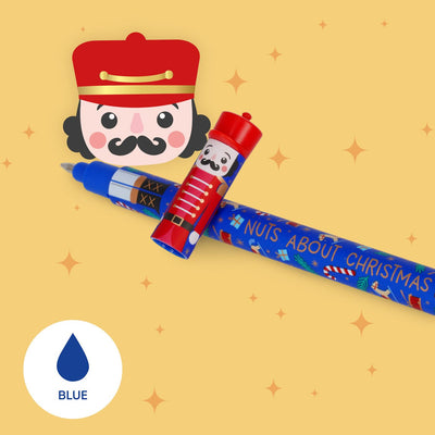 Legami Set of 3 Erasable Christmas Gel Pens - The Nutcracker - Limited Edition 2025