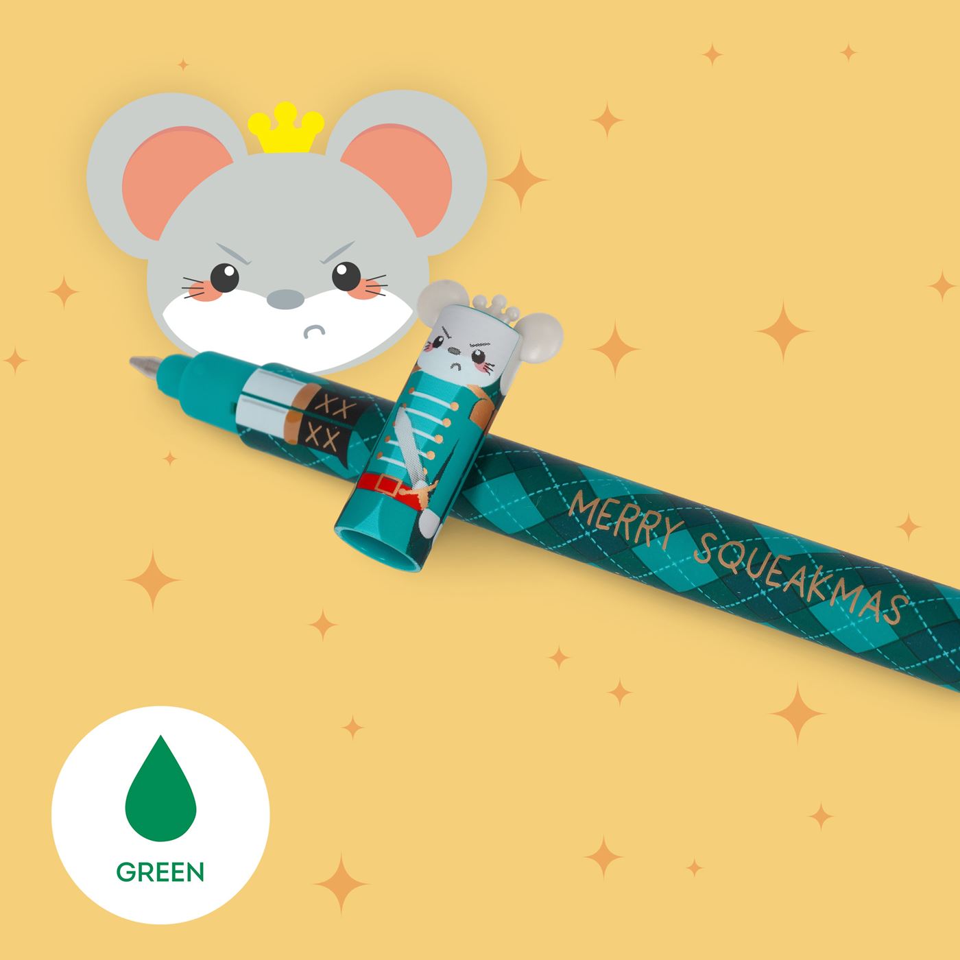 Legami Set of 3 Erasable Christmas Gel Pens - The Nutcracker - Limited Edition 2025