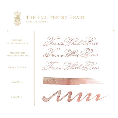 Ferris Wheel Press Limited Edition 2023 Fountain Pen Ink | The Fluttering Heart