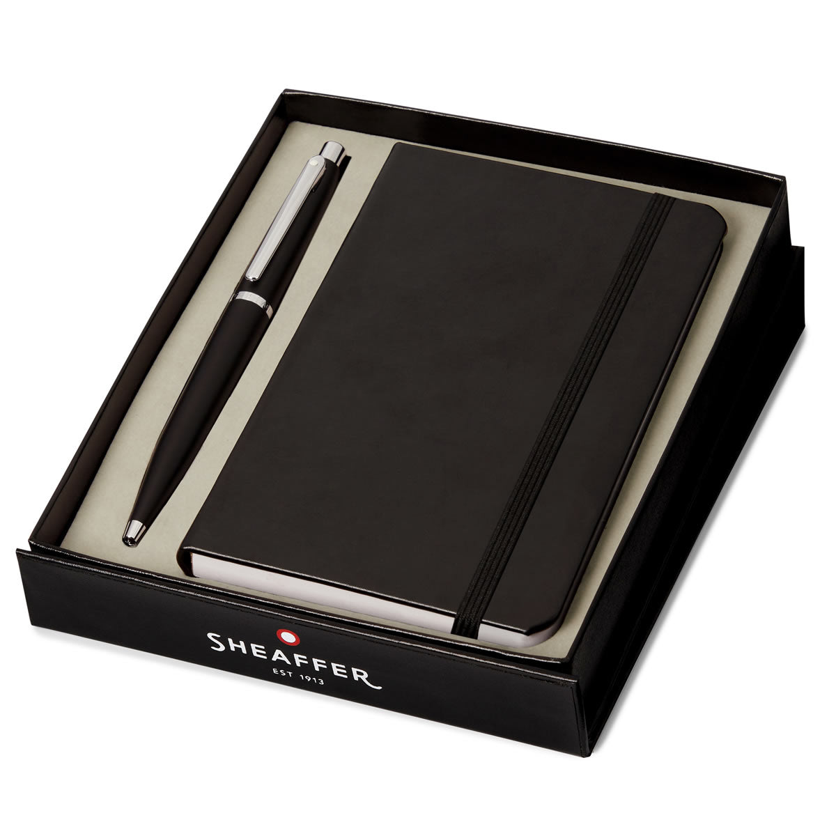Sheaffer VFM Ballpoint Pen and A6 Notebook Set - Matte Black