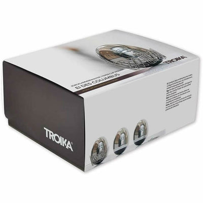 Troika Egg of Columbus Paperweight Magnetic Desk Organiser in Chrome
