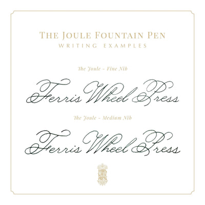 Ferris Wheel Press - The Joule Fountain Pen - Engravers Teal