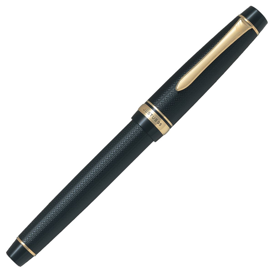 Pilot Justus 95 Black and Gold Fountain Pen